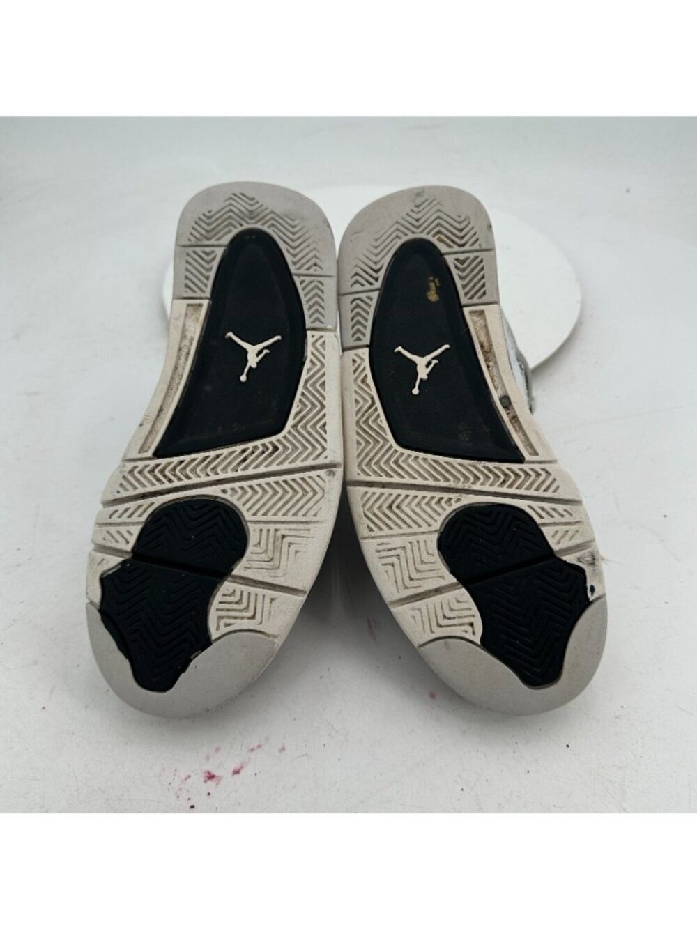 Nike Air Jordan 4 Retro Youth Size 5Y Women 6.5 408452-111 Military Black Shoes - Picture 8 of 10